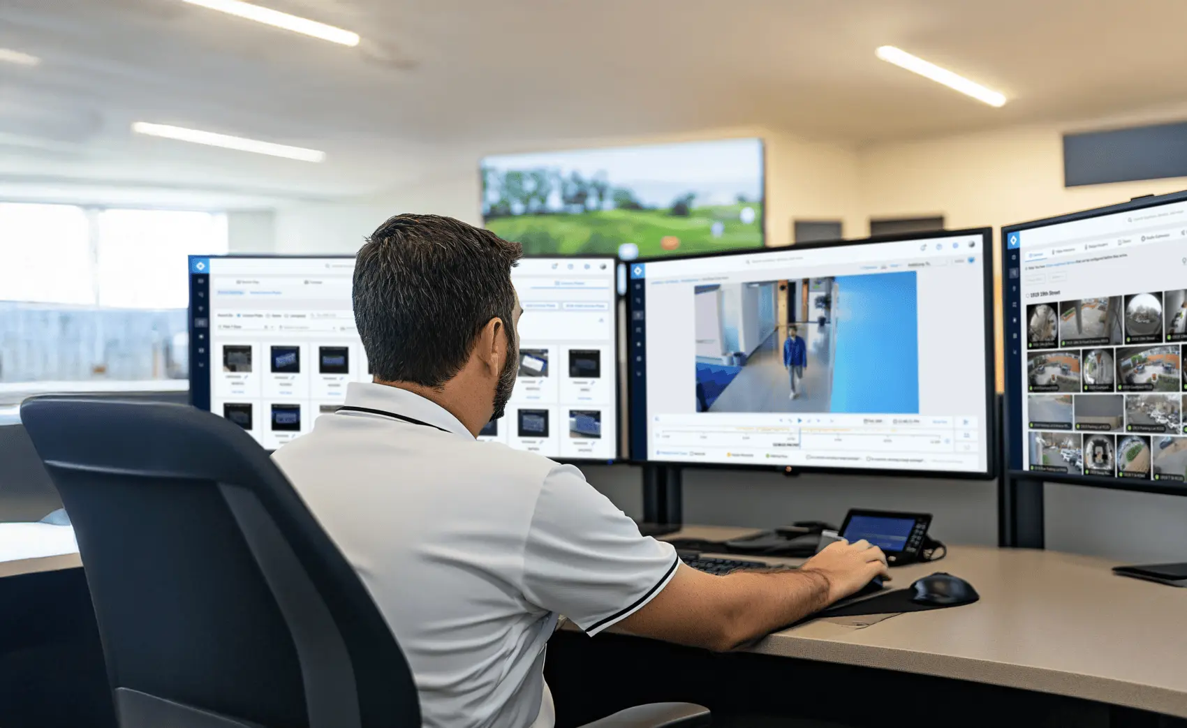 Rhombus video security dashboard in use